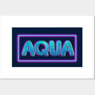 Aqua Posters and Art